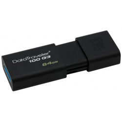 USB Flash Kingston 0305 1160 64Gb USB3 0 Data Traveler 100 Gen 3 (DT100G3/64GB) black