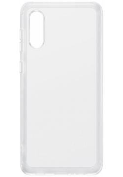 Клип кейс Samsung EF QA022TTEGRU Galaxy A02 Soft Clear Cover прозрачный (EF QA022TTEGRU)