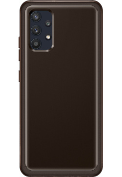 Клип кейс Samsung EF QA325TBEGRU Galaxy A32 Soft Clear Cover Black (EF QA325TBEGRU)