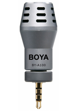 Микрофон Boya 1800 1228 BY A100 всенаправленный конденсаторный Black