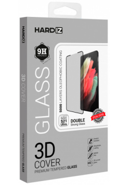 Стекло защитное Hardiz 0317 3030 Samsung Galaxy S21 Ultra черная рамка
