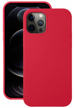 Клип кейс Deppa 0313 8908 Apple iPhone 12/12 Pro Liquid Silicone Red Защитный
