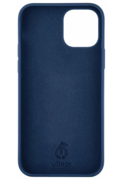 Клип кейс uBear 0313 8914 Apple iPhone 12/12 Pro Touch Case Dark Blue