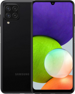 Смартфон Samsung SM A225FZKDSER Galaxy A22 4/64Gb Black Супер экран со