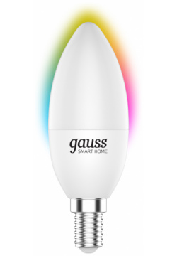 Умная лампочка Gauss 1190112 5 Вт C37 E14 RGBW White