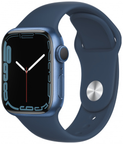 Часы Apple MKN13RU/A Watch Series 7 GPS 41мм корпус из алюминия Синий + ремешок (MKN13RU/A)