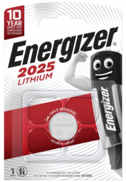 Батарея Energizer 0302 0164 CR 2025 литиевая блистер 1 шт