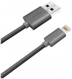 Дата кабель Akai 0307 0732 CE 608 USB A 8 pin 1A текстиль Black