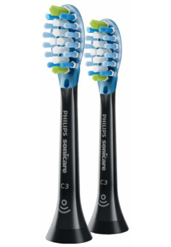 Насадка для электрической зубной щетки Philips HX9042/33 C3 Premium Plaque Defense Black