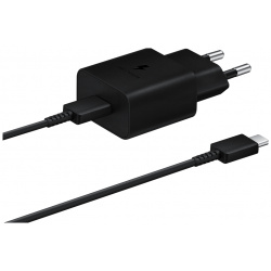 СЗУ Samsung EP T1510XBEGRU USB Type C + дата кабель с функцией быстрой зарядки 15W Black (EP T1510XBEGRU)