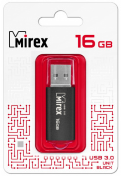 USB Flash Mirex 13600 FM3UBK16 16Gb USB3 0 UNIT черная