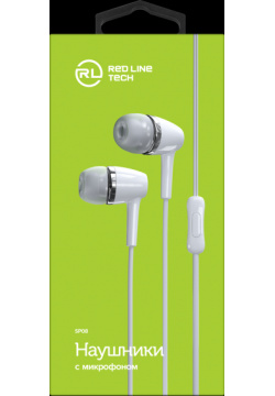 Наушники с микрофоном RedLine 0406 1528 Stereo Headset SP08 White