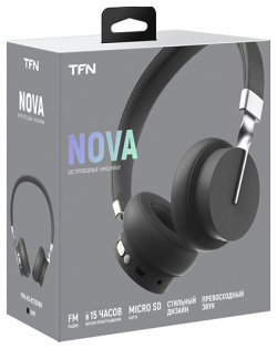 Беспроводные наушники с микрофоном TFN 0406 1762 Nova накладные черные