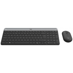 Комплект (клавиатура и мышь) Logitech 0406 1533 Slim Wireless Keyboard and Mouse Combo MK470 Graphite