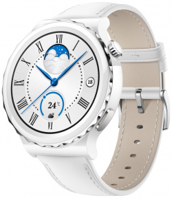 Часы HUAWEI Frg B19V Watch GT 3 Pro кожаный ремешок Белые (Frg B19V)