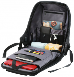 Рюкзак Canyon CNS CBP5BG9 для ноутбука до 15 6" с защитой от краж Черный серый
