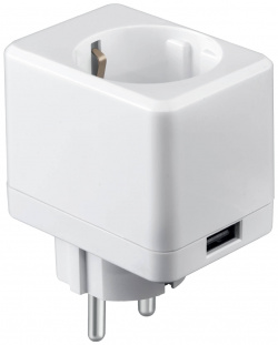 Умная розетка HIPER IoT P09 с USB портом 10А 2500 Вт White