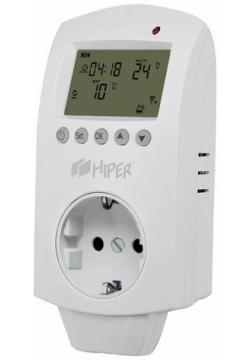 Умный термостат HIPER HI TSTS1 IoT Thermostat S1 с LCD экраном White