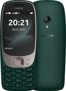 Мобильный телефон Nokia 0101 7739 6310 Dual sim Green Если выбираете кнопочный