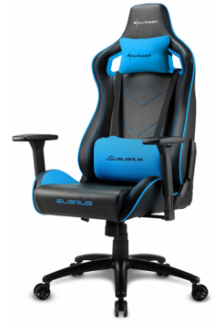 Игровое кресло Sharkoon ELBRUS 2 BK/BU Черно синее