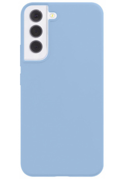Чехол накладка VLP 0319 0215 Silicone case Samsung S22+ Серо голубой