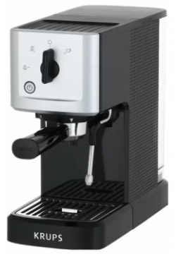 Кофеварка Krups 7000 2825 Espresso Pompe Compact XP344010 рожковая черная/металлик