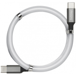 Дата кабель Deppa 72321 USB C 5А магнитный органайзер Grey