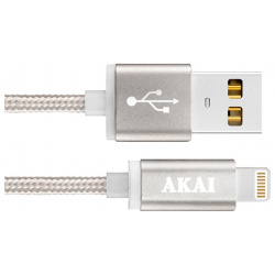 Дата кабель Akai 0307 0213 CE 604B USB 2 0  8 pin Apple Lighting Grey