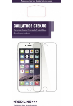 Стекло защитное RedLine 0317 1058 Tempered Glass iPhone 5/5S/SE прозрачное