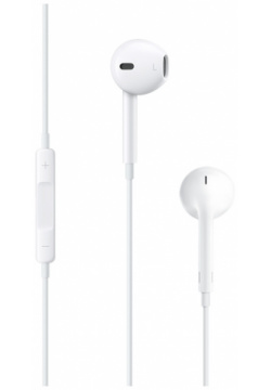 Гарнитура Apple MNHF2ZM/A EarPods with Remote and Mic White (MNHF2ZM/A) В