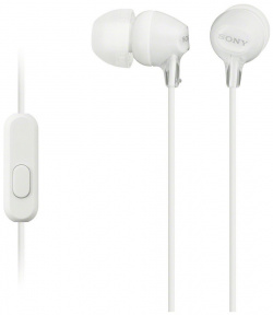 Наушники с микрофоном Sony MDREX15APW MDR EX15AP White Комфорт и удобство