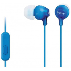 Наушники с микрофоном Sony MDREX15APLI MDR EX15AP Blue