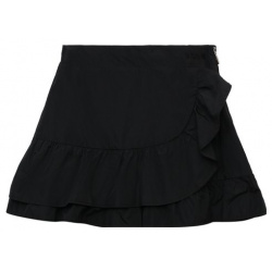 Хлопковая юбка MSGM kids S4MSJGSK141 Черную короткую юбку с боковой молнией