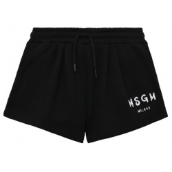 Хлопковые шорты MSGM kids S4MSJGSH001 Для пошива черных шортов комфортного