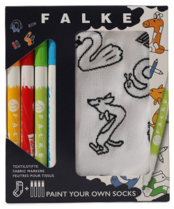 Комплект из носков и маркеров Falke 10305 Белые носки с высоким паголенком