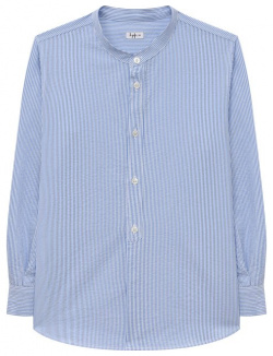 Хлопковая рубашка Il Gufo P24CL016C1080/5A 8A Голубую рубашку в узкую белую