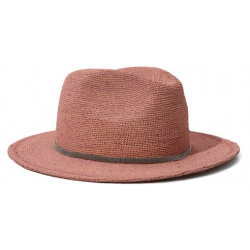 Шляпа Brunello Cucinelli BCAP90302B Темно розовую шляпу с прямыми полями сплели