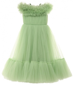 Платье Alice Sasha Kim УТ 00001056 Приталенное зеленое мастера марки