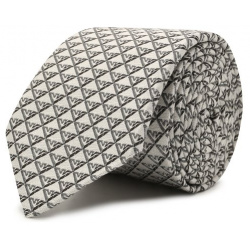 Шелковый галстук Emporio Armani 409525/1A920 Для изготовления серого галстука с