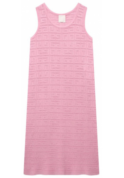Платье из вискозы Givenchy H30041/6A 12A Светло розовое