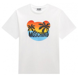 Хлопковая футболка Moschino HUM04S/LBA10/10 14
