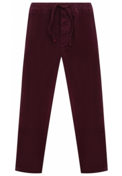 Хлопковые брюки Paolo Pecora Milano PP3434/6A 12A Для пошива бордовых брюк