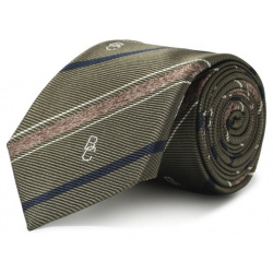 Шелковый галстук Brunello Cucinelli BM897W504 Для изготовления зеленого галстука