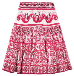 Хлопковая юбка Dolce & Gabbana L54I46/G7EX7/2 6