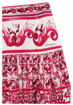 Хлопковая юбка Dolce & Gabbana L54I46/G7EX7/2 6