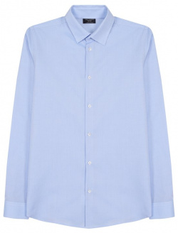 Хлопковая рубашка с воротником кент Dal Lago N402/7317/XS L Нежно голубую