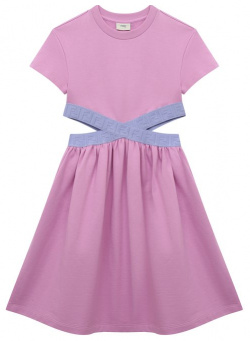 Хлопковое платье Fendi JFB501/5V0/8A 12+ Роль декора у розового платья отдали