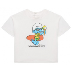 Хлопковая футболка Emporio Armani 3DHTJN/3J52Z
