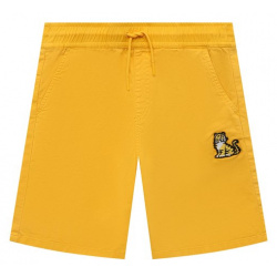 Хлопковые шорты Kenzo K60379/6 12 Ярко желтые с тремя карманами сшили из