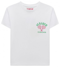 Хлопковая футболка MC2 Saint Barth STBK ELLY/ELLY001/00618F Белую футболку